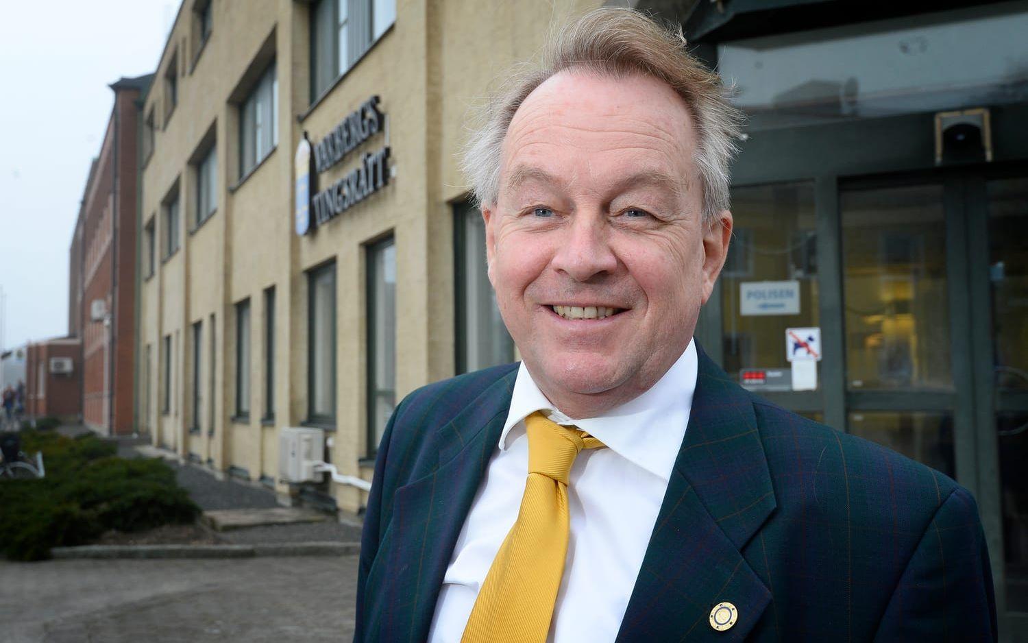 Sven Andersson lär vara nöjd med den friande domen i Varbergs tingsrätt. Bild: Annika Karlbom