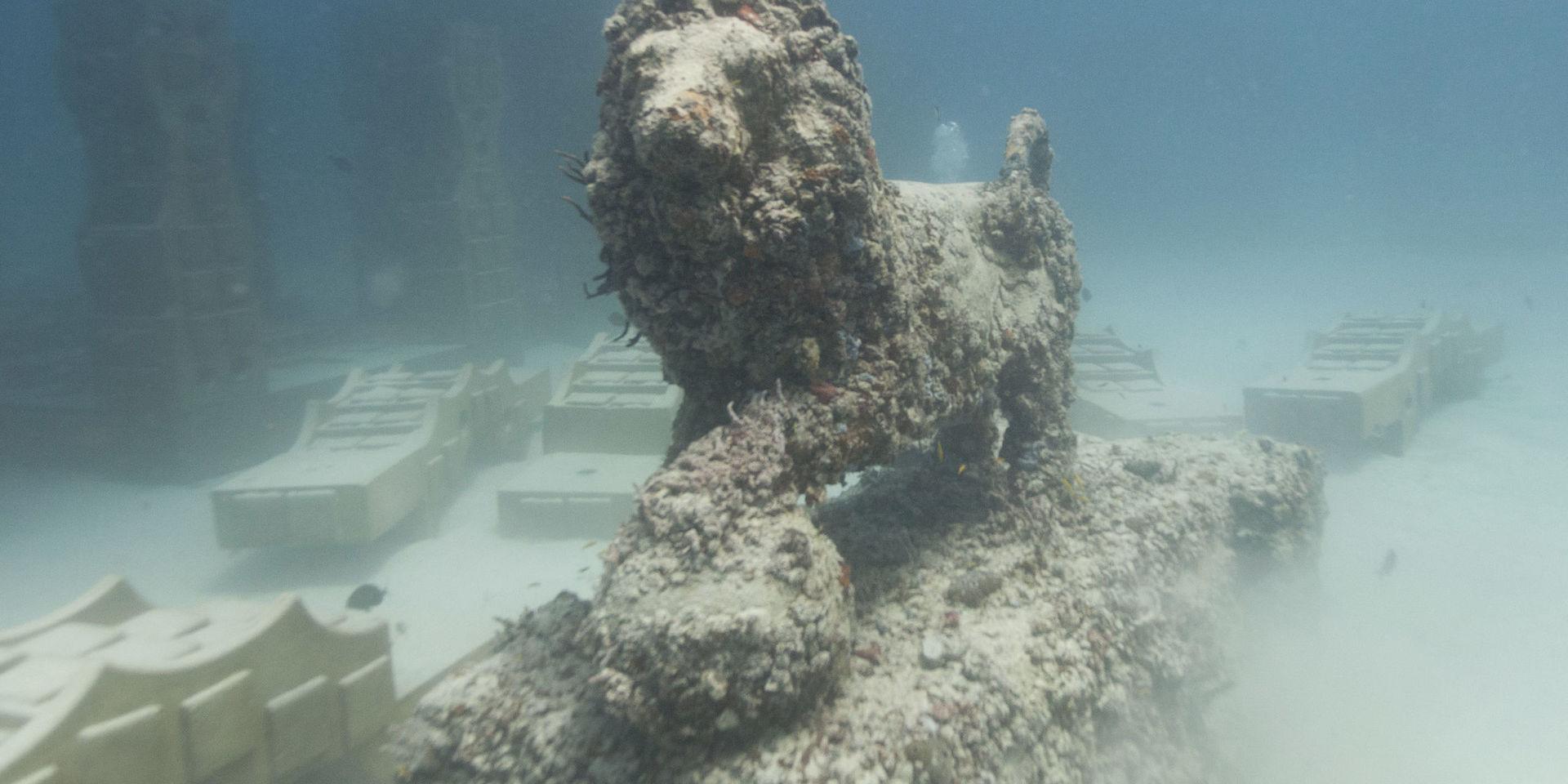 Ska Västerport bli ett nytt Atlantis? Bilden är från en modell av den mytomspunna staden som finns vid Neptun Memorial Reef utanför Miami Beach.