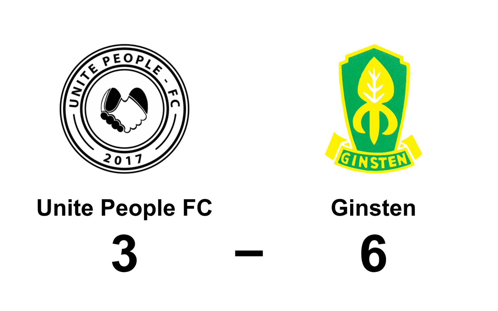 Unite People FC förlorade mot GoIF Ginsten