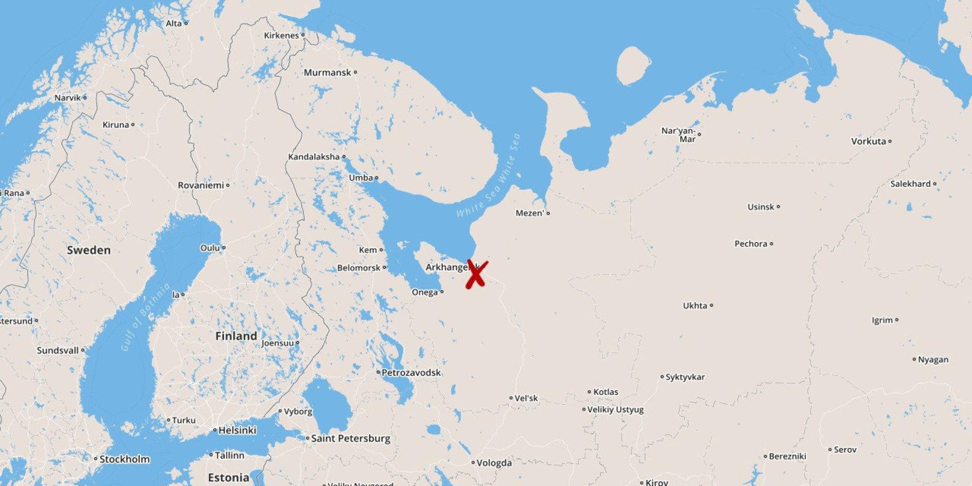 Archangelsk ligger i norra Ryssland.