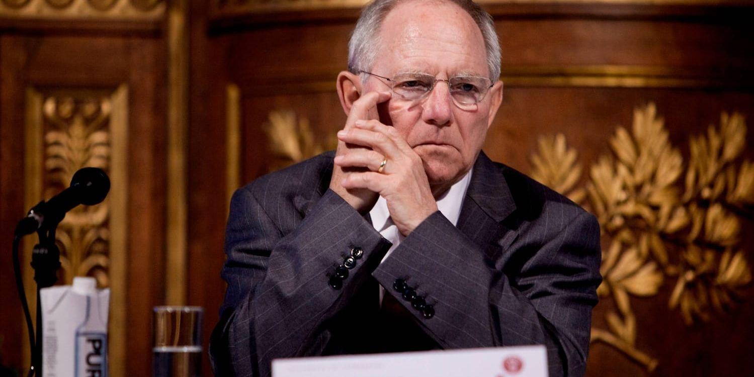 Tysklands finansminister Wolfgang Schäuble. Arkivbild.