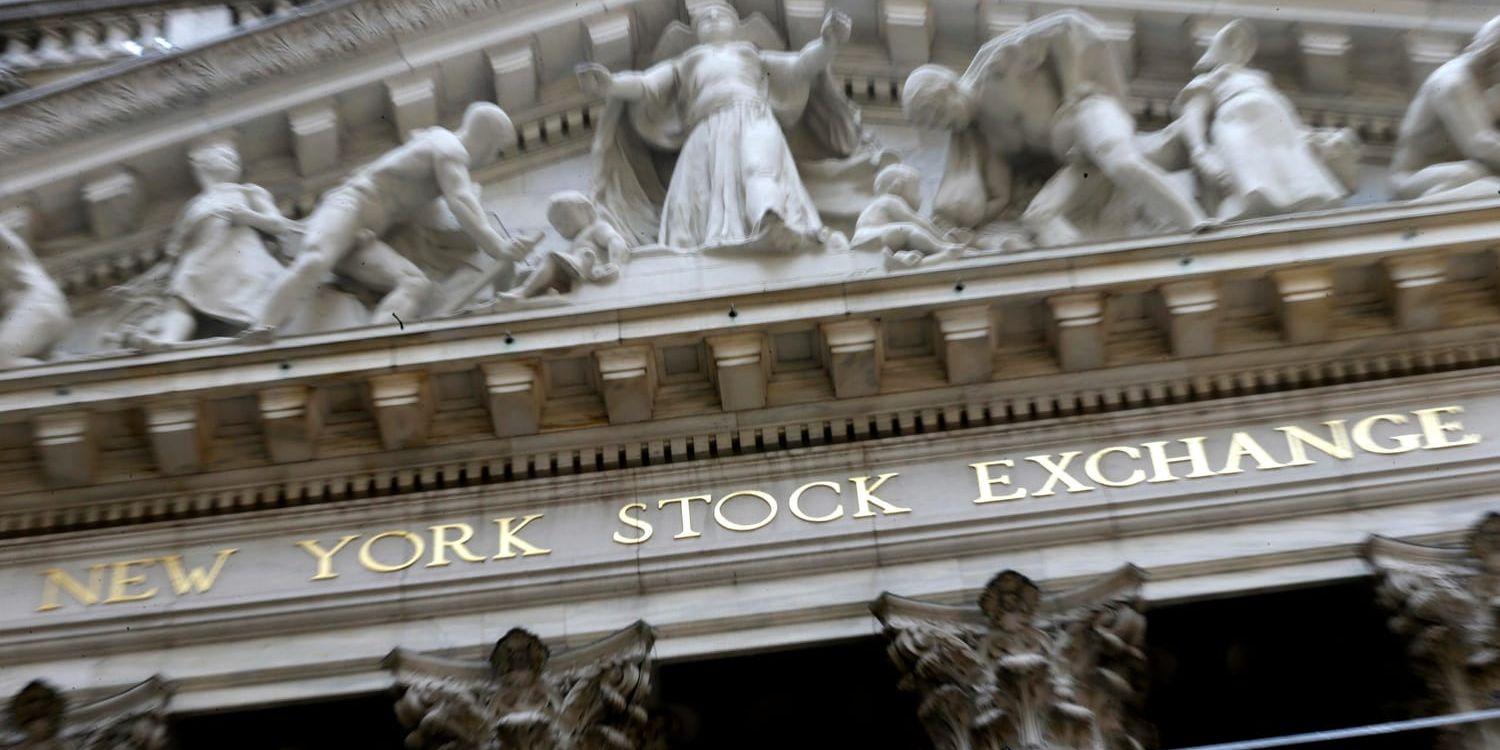 Ledande index drog åt olika håll på New York-börsen på tisdagen. Arkivbild.