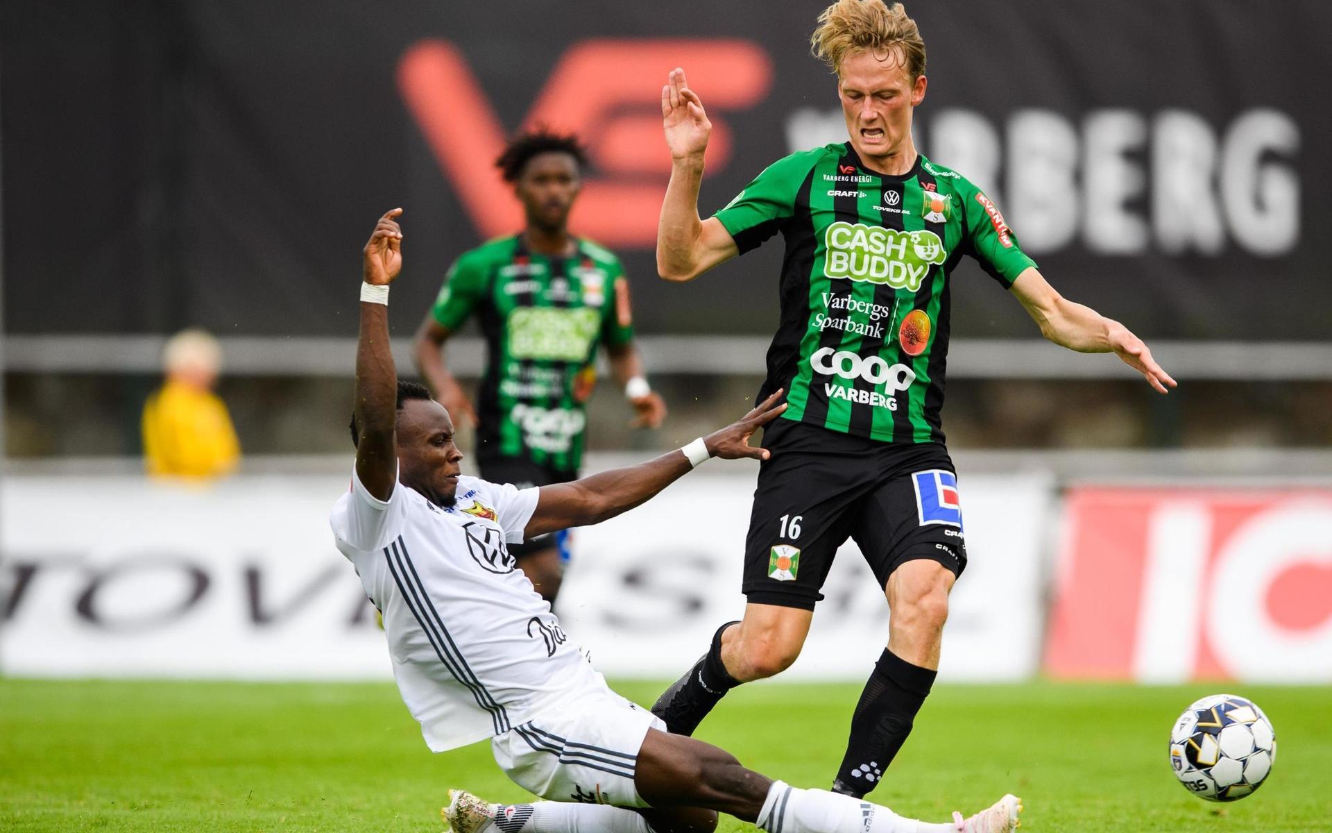 Varbergs Alexander Johansson i en match mot Östersunds FK