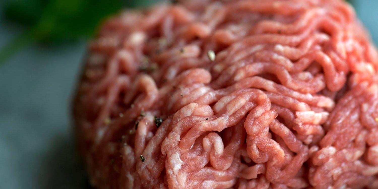 Köttfärs toppar listan över produkter som kan innehålla fler djur än vad som anges i innehållsförteckningen. Arkivbild.