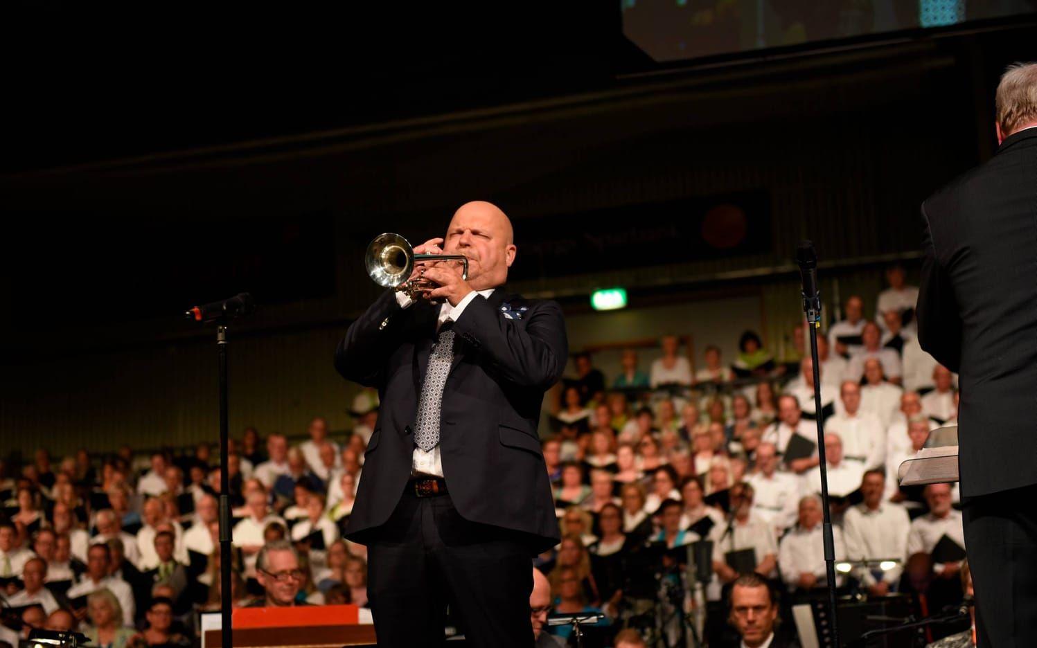 Trumpetaren Magnus Johansson var med redan under första omgången av körfestivalen. Bild: Alice Nilsson Loth/Arkiv
