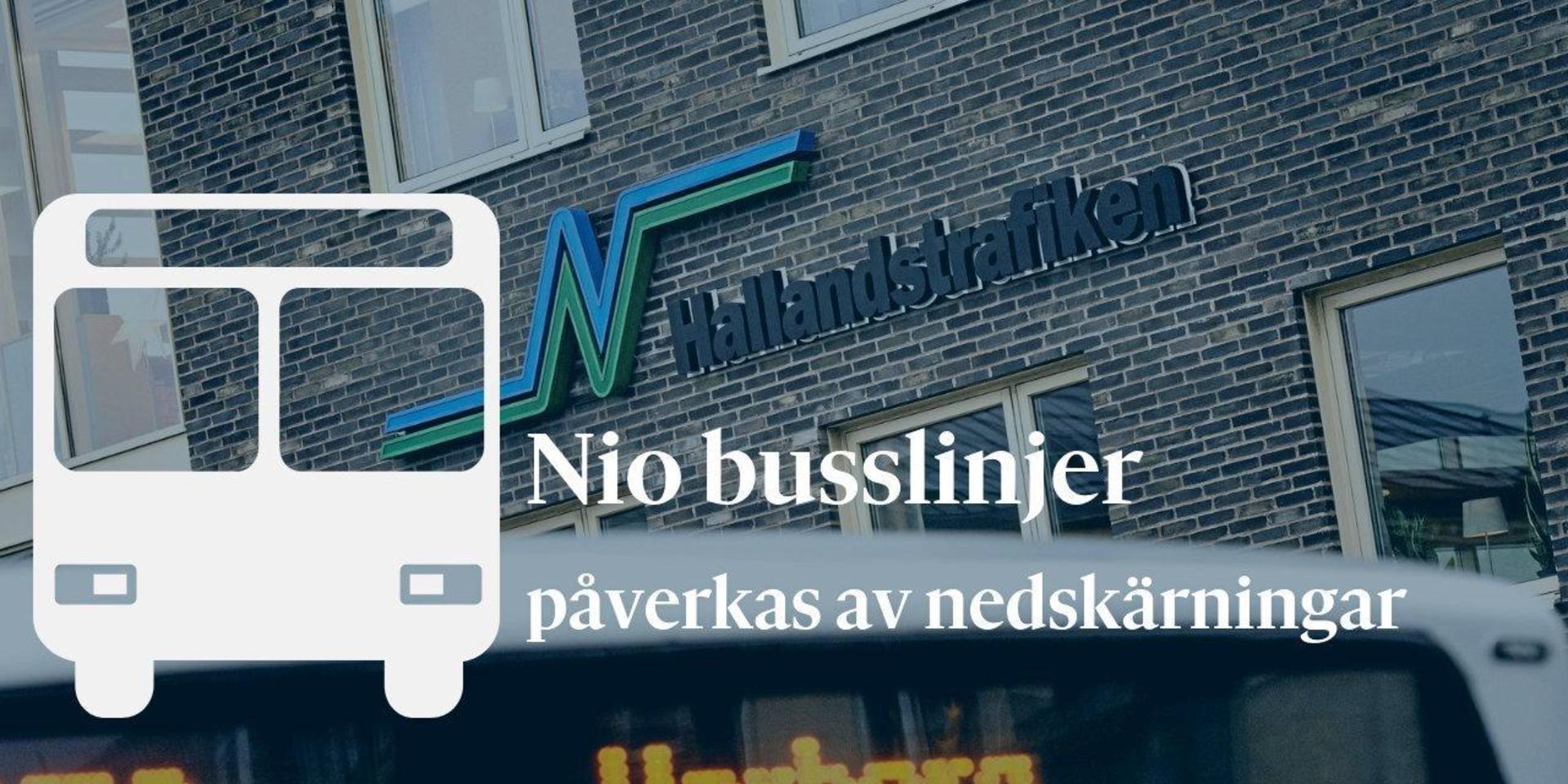 Hallandstrafiken föreslår nedskärningar i Falkenbergs kollektivtrafik.