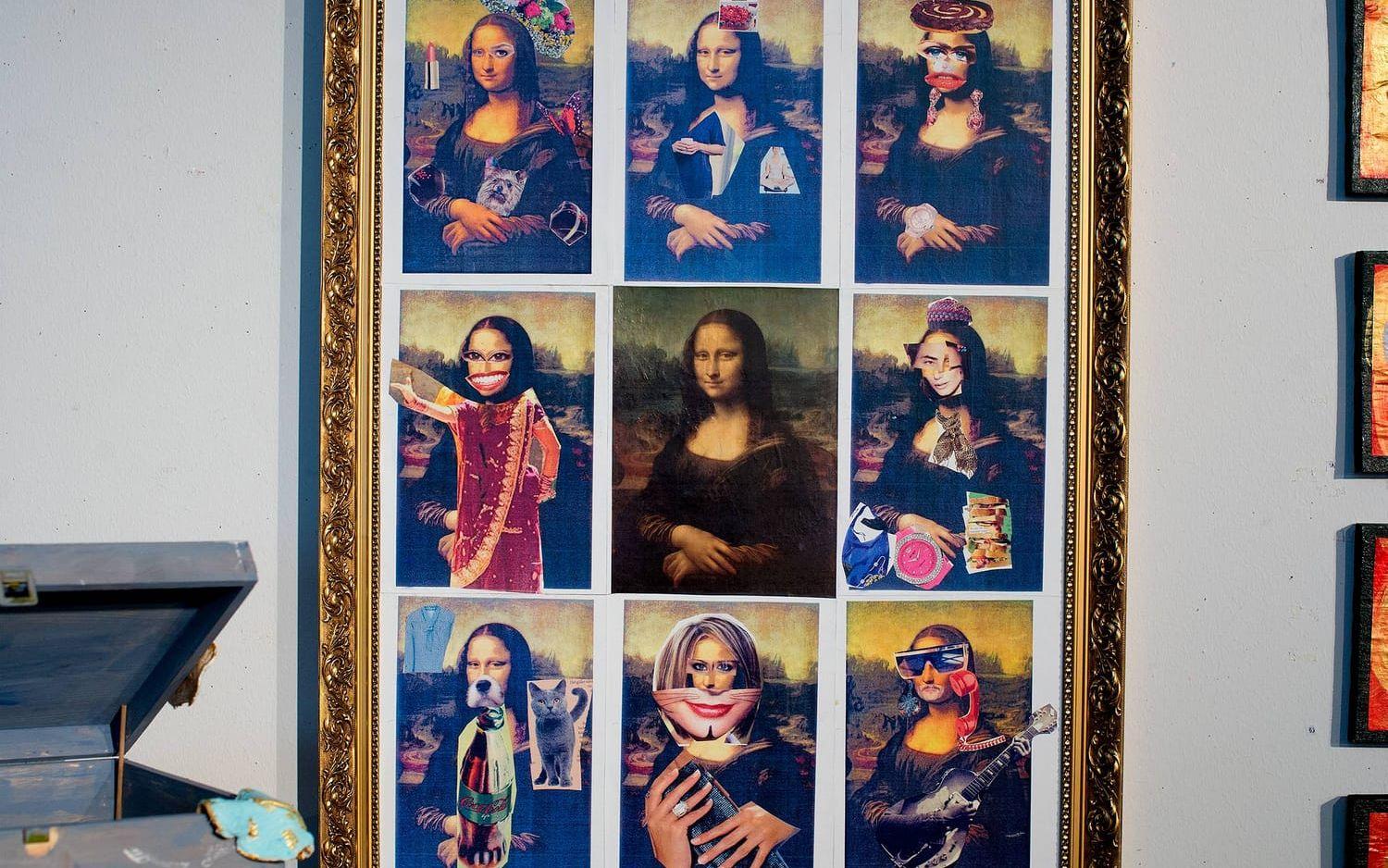 Olika versioner av Mona-Lisa.