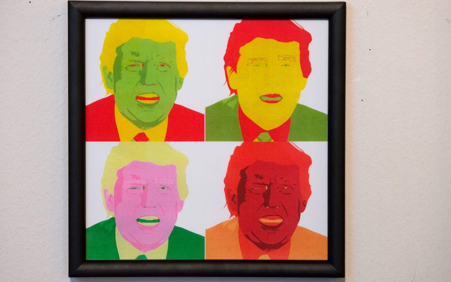 Donald Trump i konstform.
