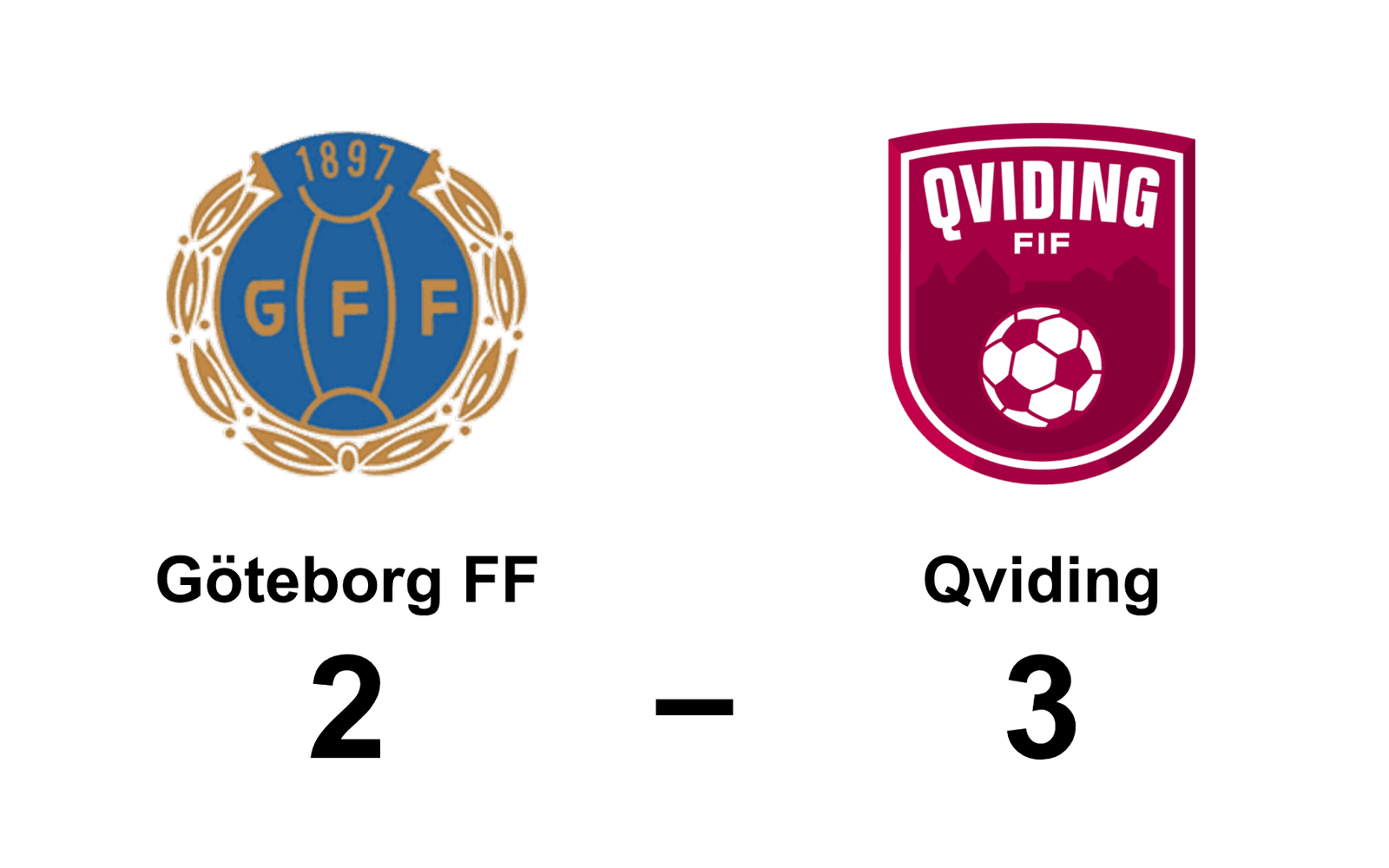 Göteborgs FF dam förlorade mot Qviding FIF dam