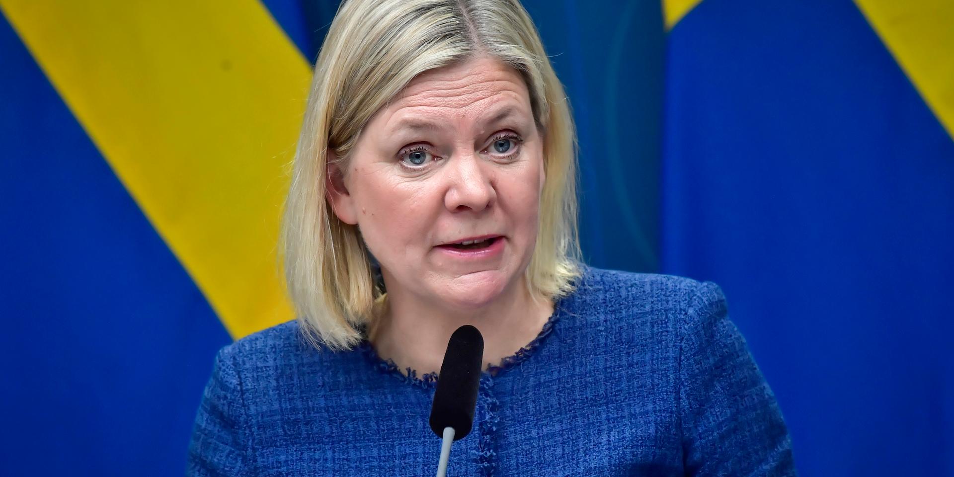 Statsminister Magdalena Andersson väntas tillkännage upphävandet av de rådande  restriktionerna på torsdagen. 