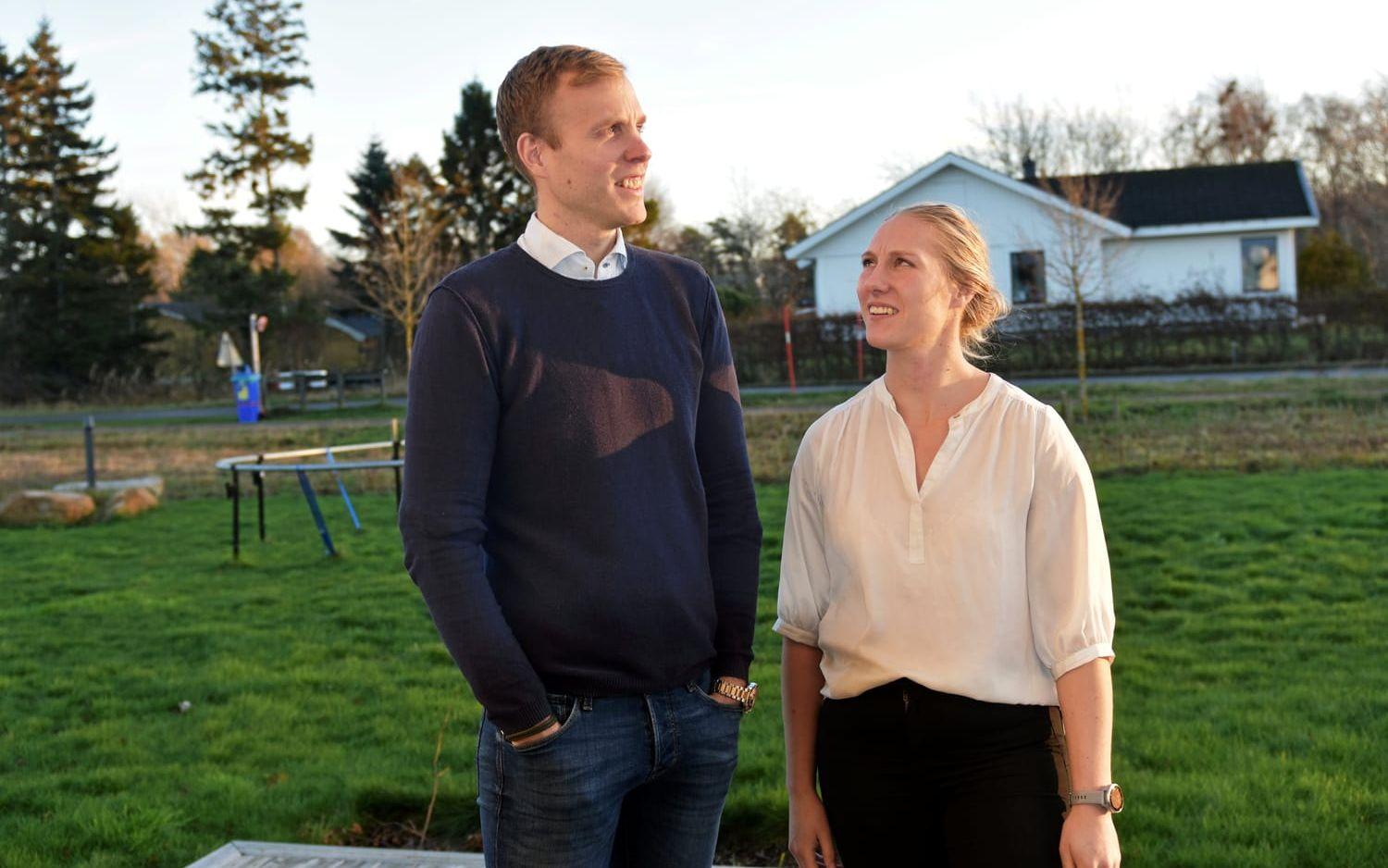 Niklas Johansson och Lotta Langer träffades i Göteborg och har bott i Varberg de senaste sex åren.