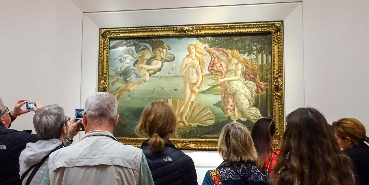 "Venus födelse" är en annan av Botticellis målningar, och kanske den mest kända. Arkivbild.