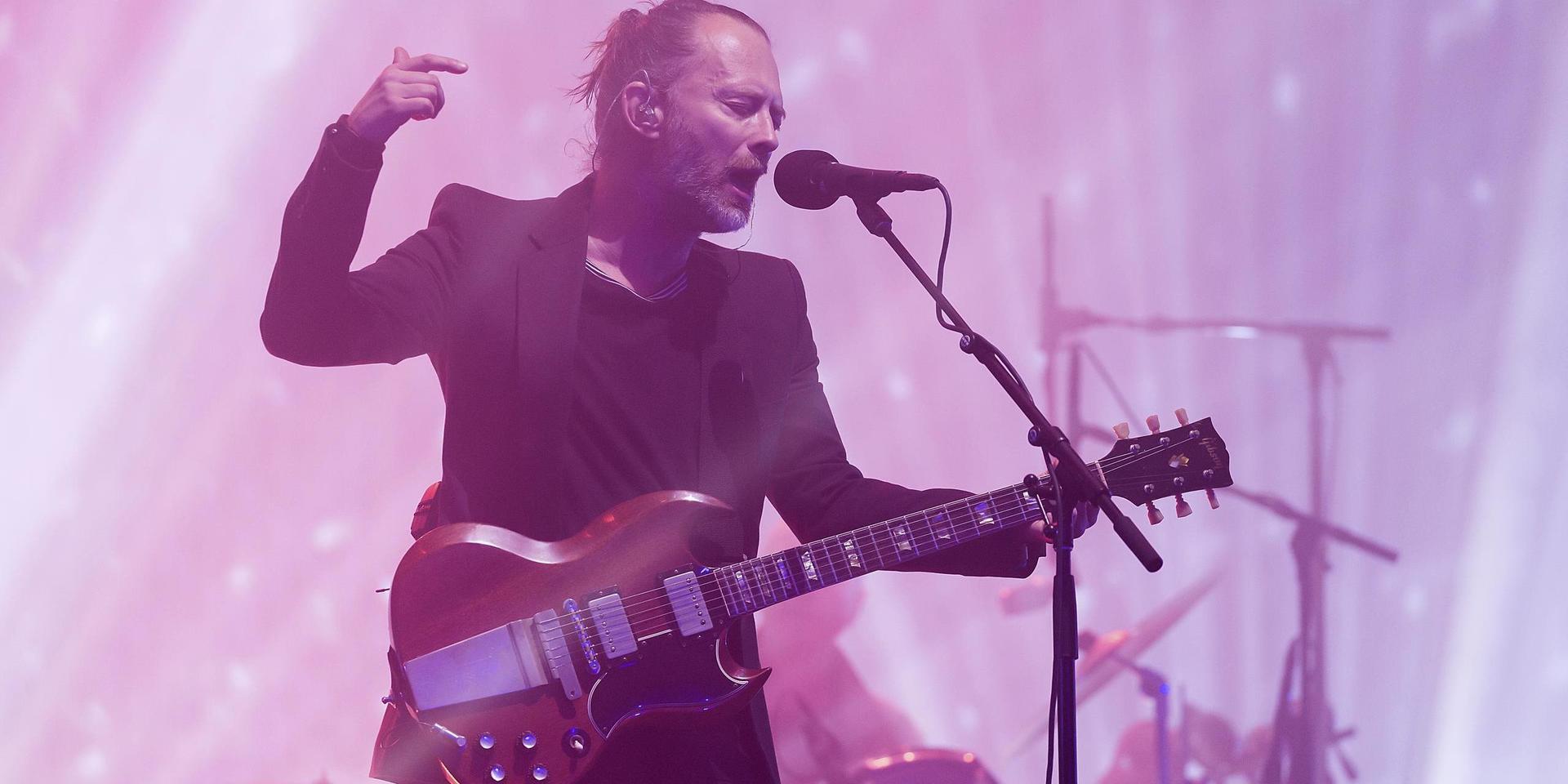 Tom Yorke i Radiohead. Arkivbild.