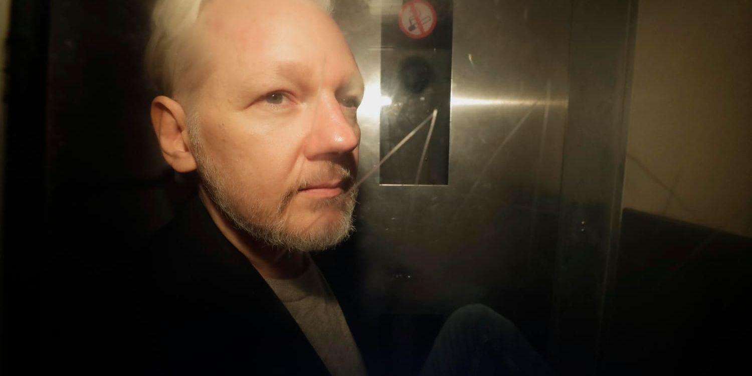 Brittiska domstolar ska nu avgöra om Julian Assange kommer att utlämnas till USA. Arkivbild.