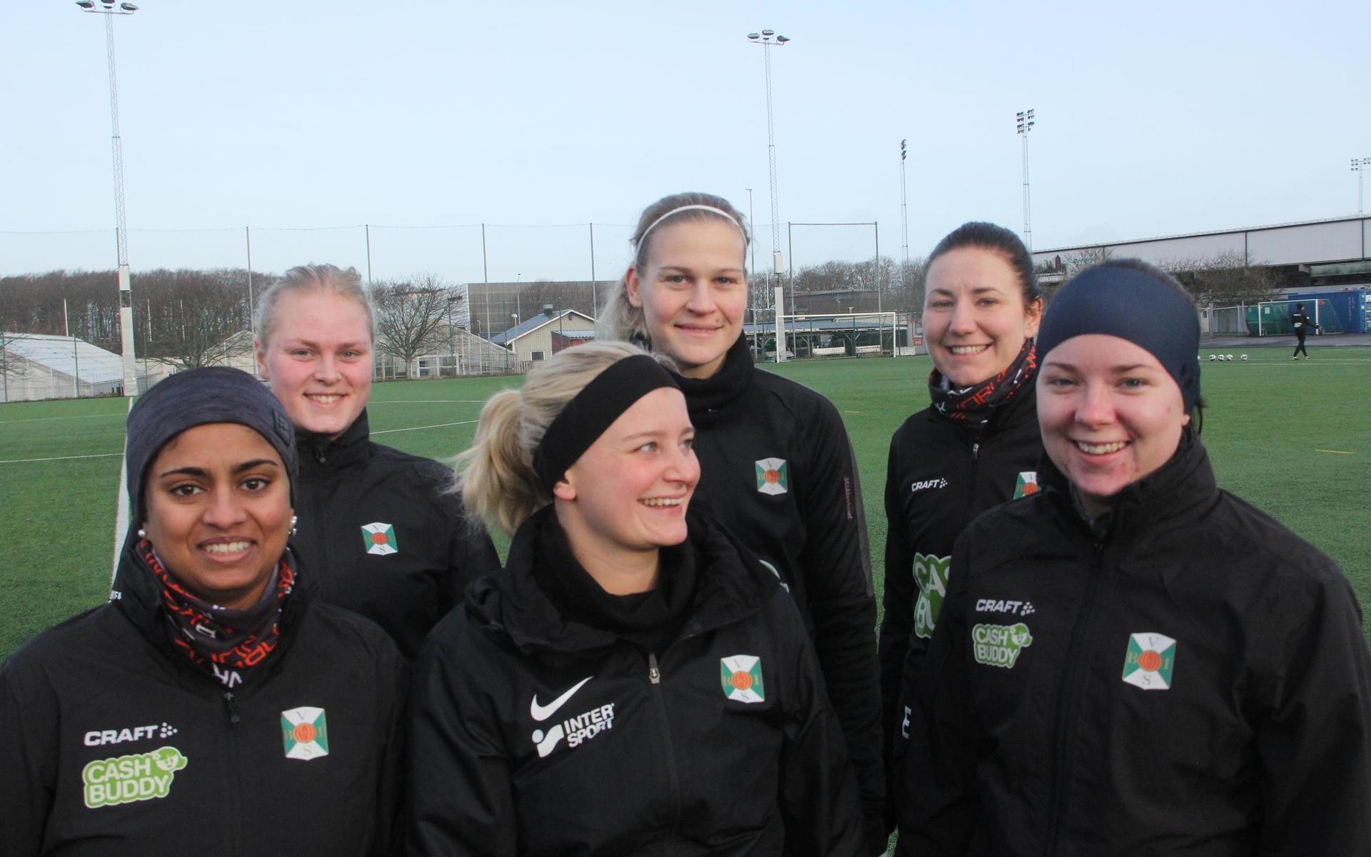 Sex nya spelare förstärker Bois i år. Överst från vänster: Lovisa Bånghäll, Frida Skogman, Mikaela Gunnesson, Främst: Nathalie Erlandsson, Lizette Lilja och Veronika Johansson.