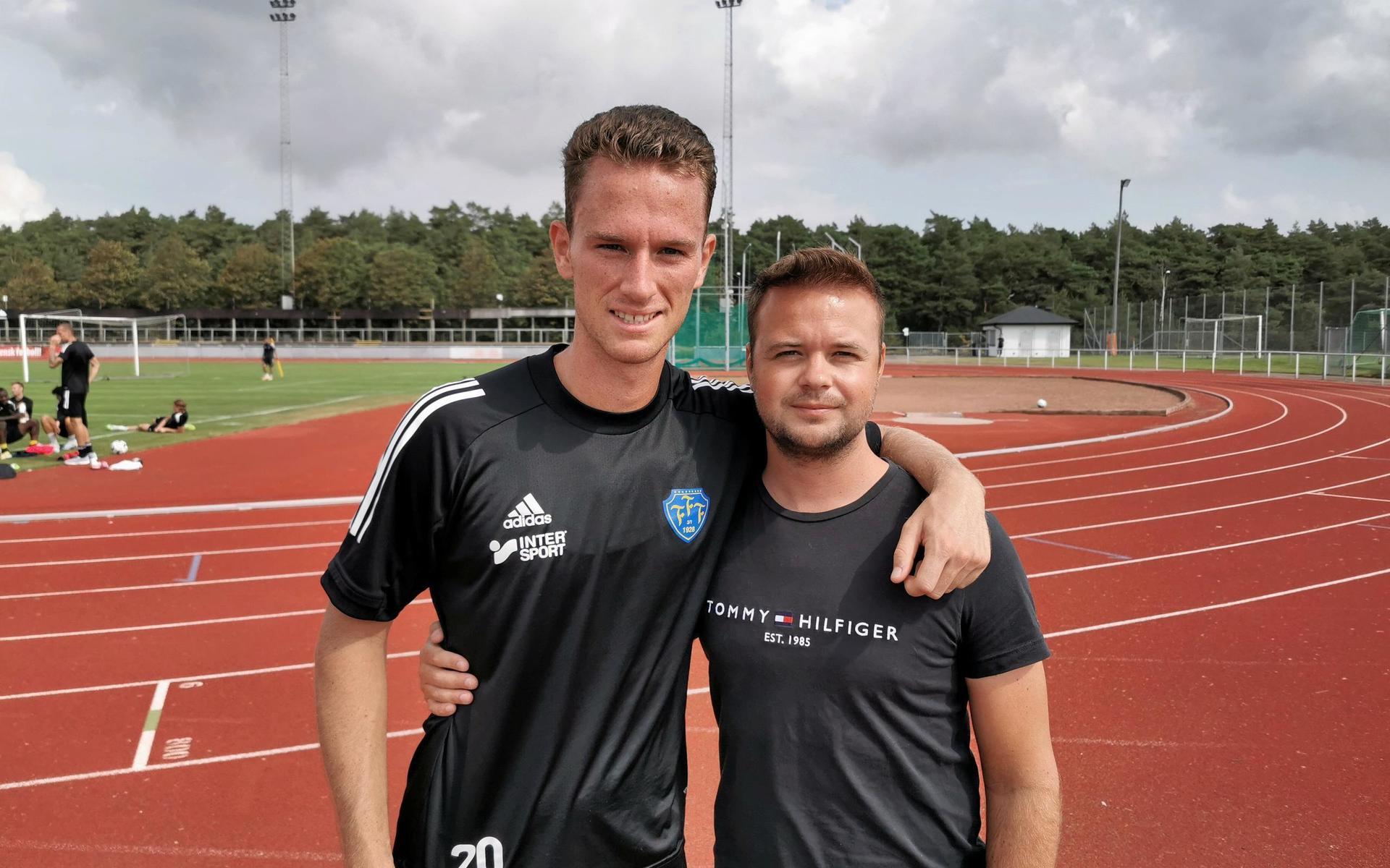 Falkenbergs FF:s Sander van Looy har sedan en knapp vecka tillbaka haft nära vännen Tim van Westerhuis på besök.