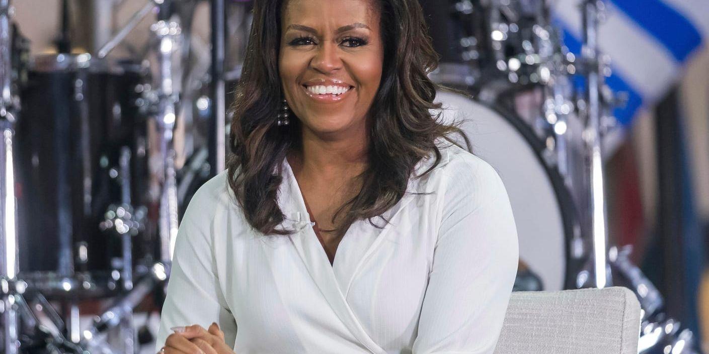 USA:s förra första dam Michelle Obama tidigare i höstas.