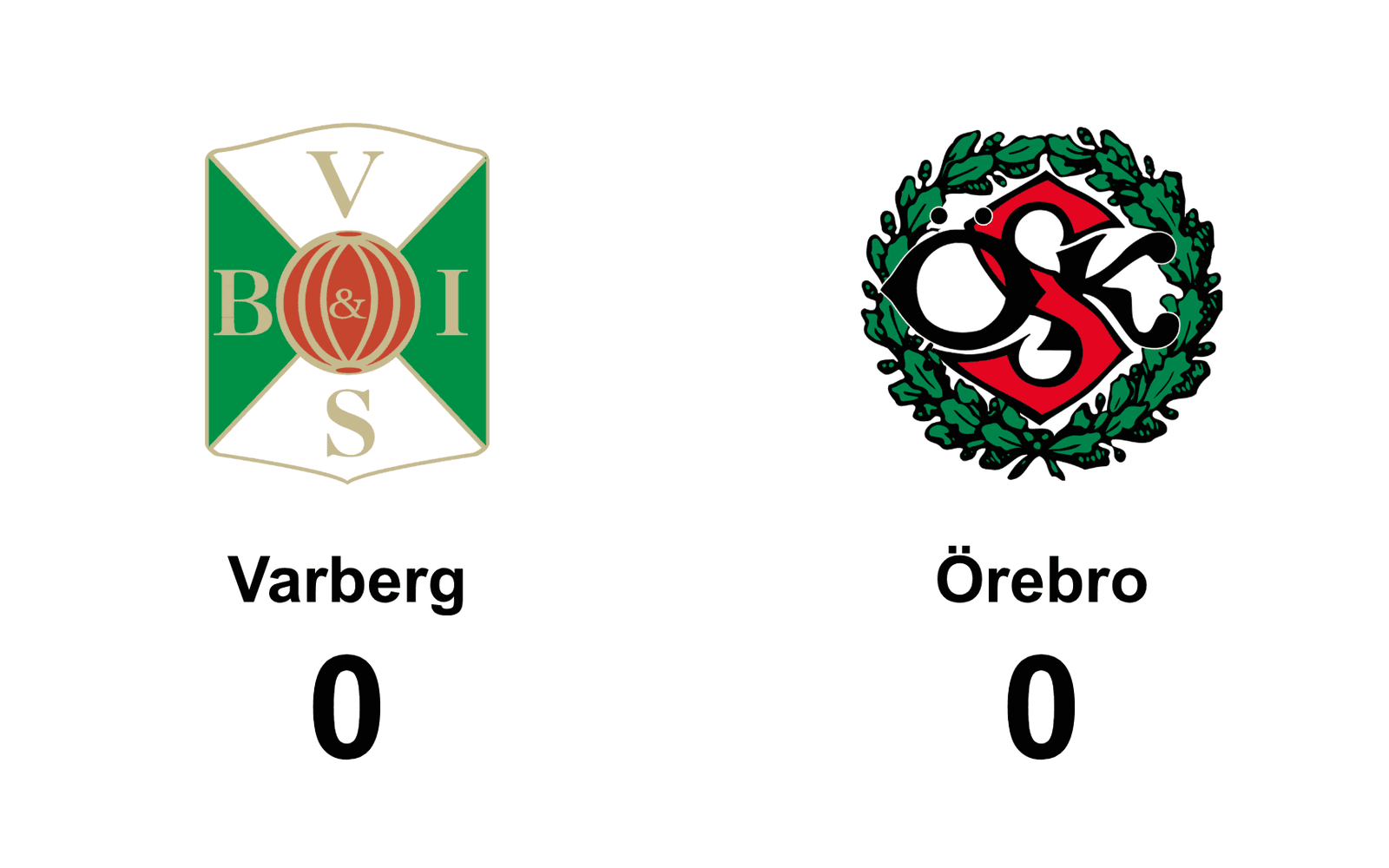 Varbergs BoIS FC spelade lika mot Örebro SK