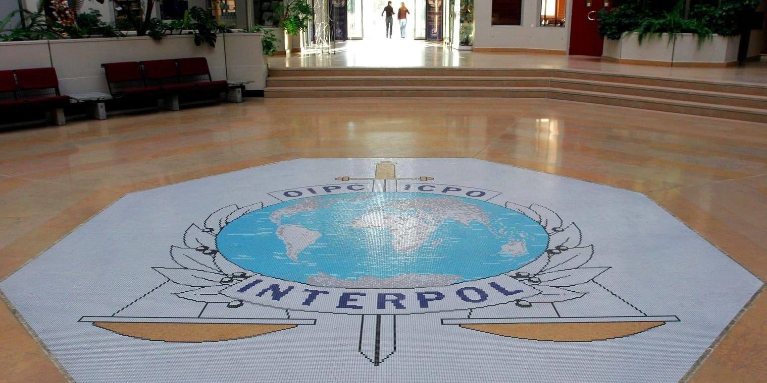 Palestina välkomnas som stat in i den internationella polisorganisationen Interpol. Arkivbild.