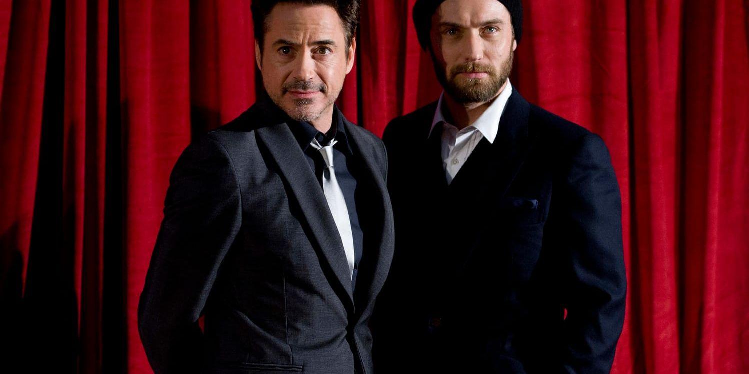 Robert Downey Jr och Jude Law. Arkivbild.
