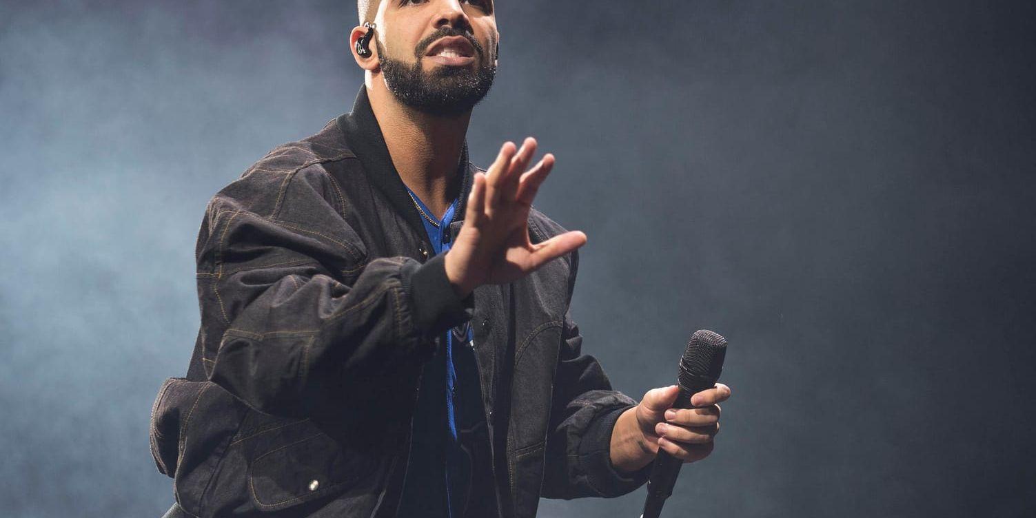 Kanadensiska rapparen Drake är i gräl med rapparen Pusha T. Arkivbild.