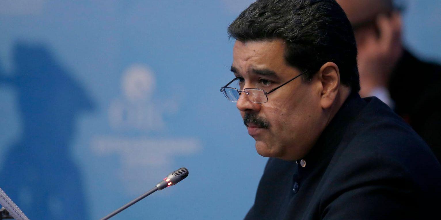 Venezuelas opposition kommer under samtal i Dominikanska republiken att ställa krav på president Nicolás Maduros regering inför det kommande presidentvalet. Arkivbild.