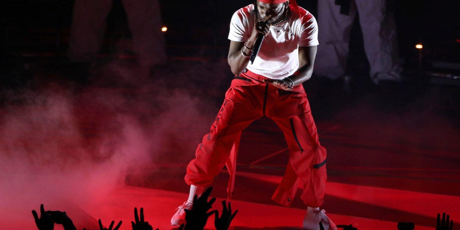 Kendrick Lamar under MTV Video Music Awards. Arkivbild.