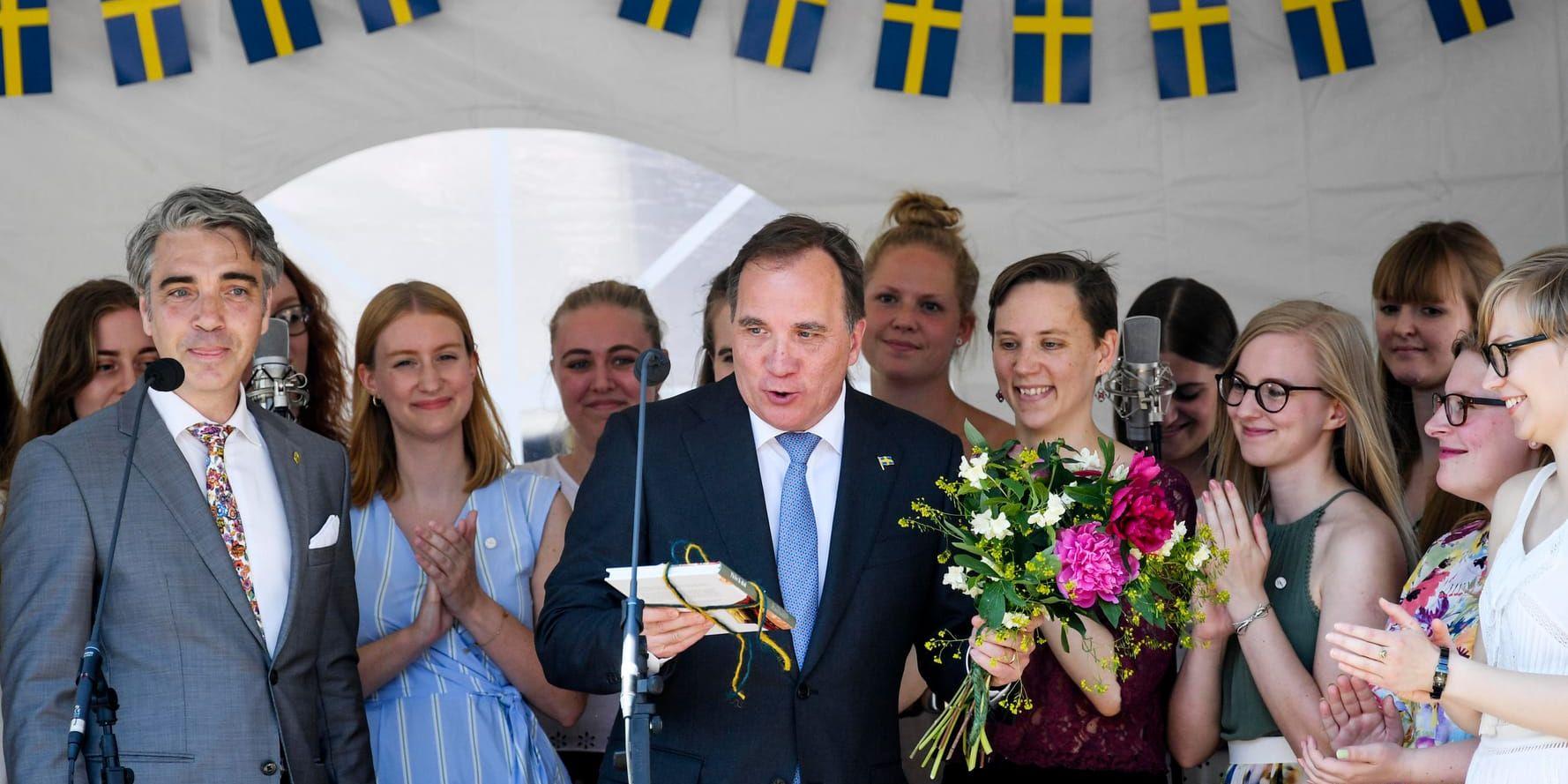 Statsminister Stefan Löfven (S) talade i Lund på Sveriges nationaldag.