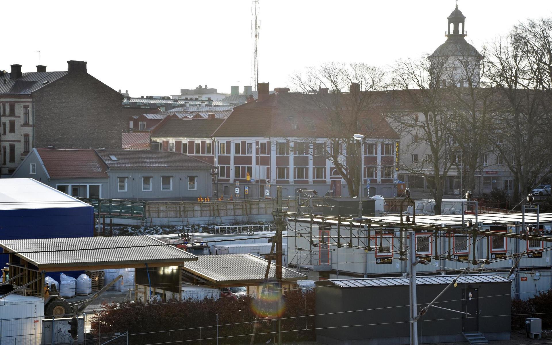 Utsikt från parkeringshuset Briggen.