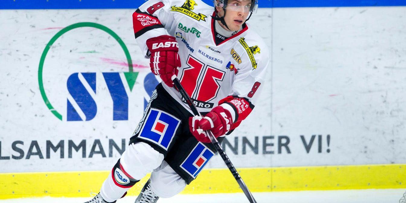 Finländske backen Joonas Jalvanti, här i Örebro, återvänder till Sverige och ska spela för Luleå resten av SHL-säsongen. Arkivbild.