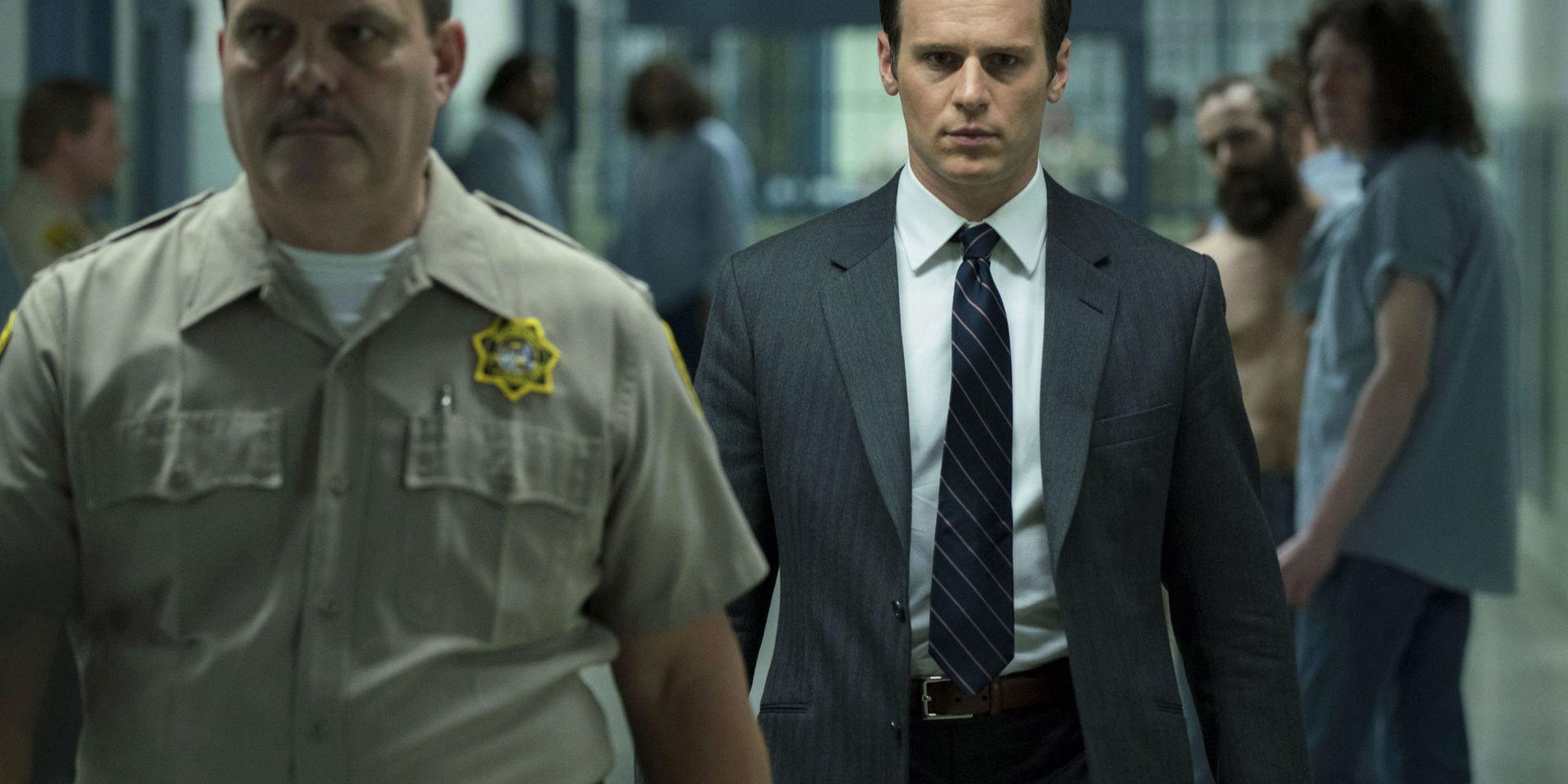 Jonathan Groff spelar FBI-agent i tv-serien 'Mindhunter'. Pressbild. 