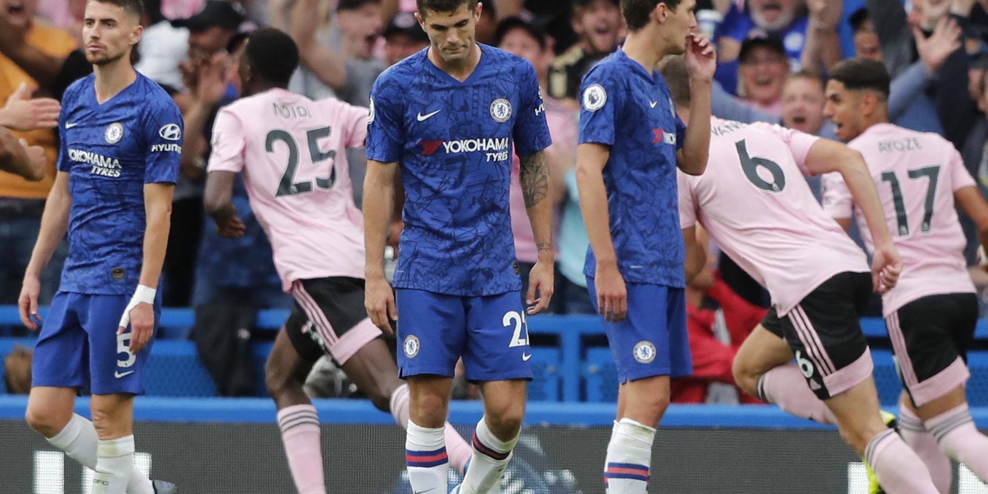 Chelsea deppar efter att Leicesters Wilfred Ndidi kvitterat på Stamford Bridge.
