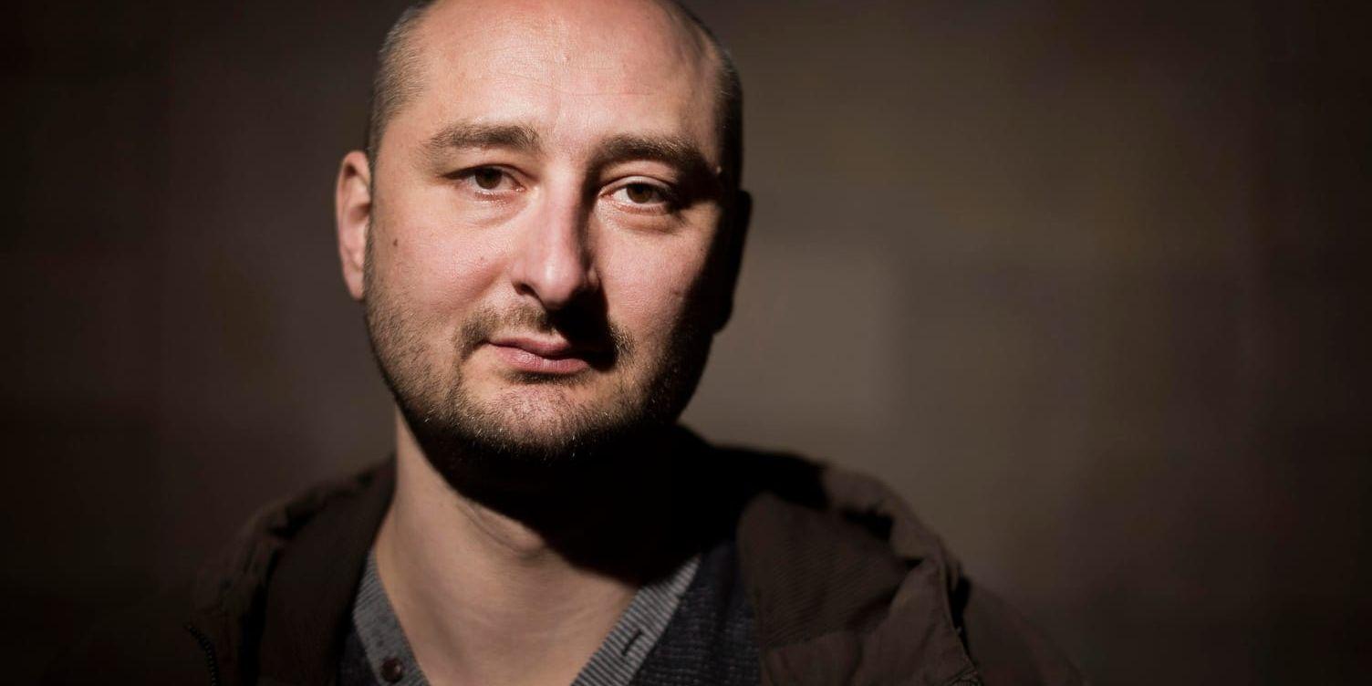 Den ryske journalisten och författaren Arkadij Babtjenko har skjutits ihjäl i Ukraina. Arkivbild.