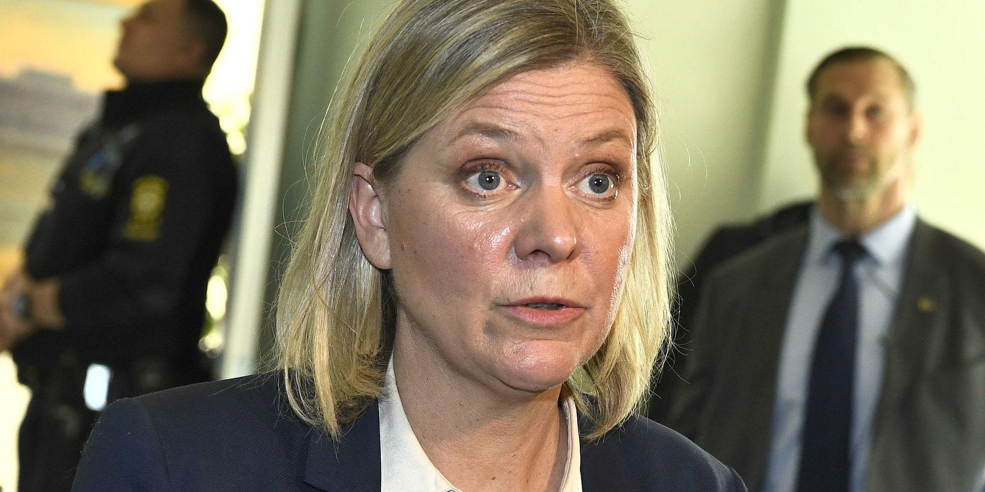 Finansminister Magdalena Andersson (S) är nöjd med att ett avtal nåtts. Arkivbild.