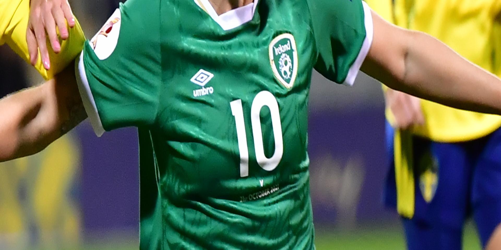 Irlands Denise O'Sullivan avgjorde VM-kvalmatchen mot Finland. Här under kvalmatchen mot Sverige i torsdags.