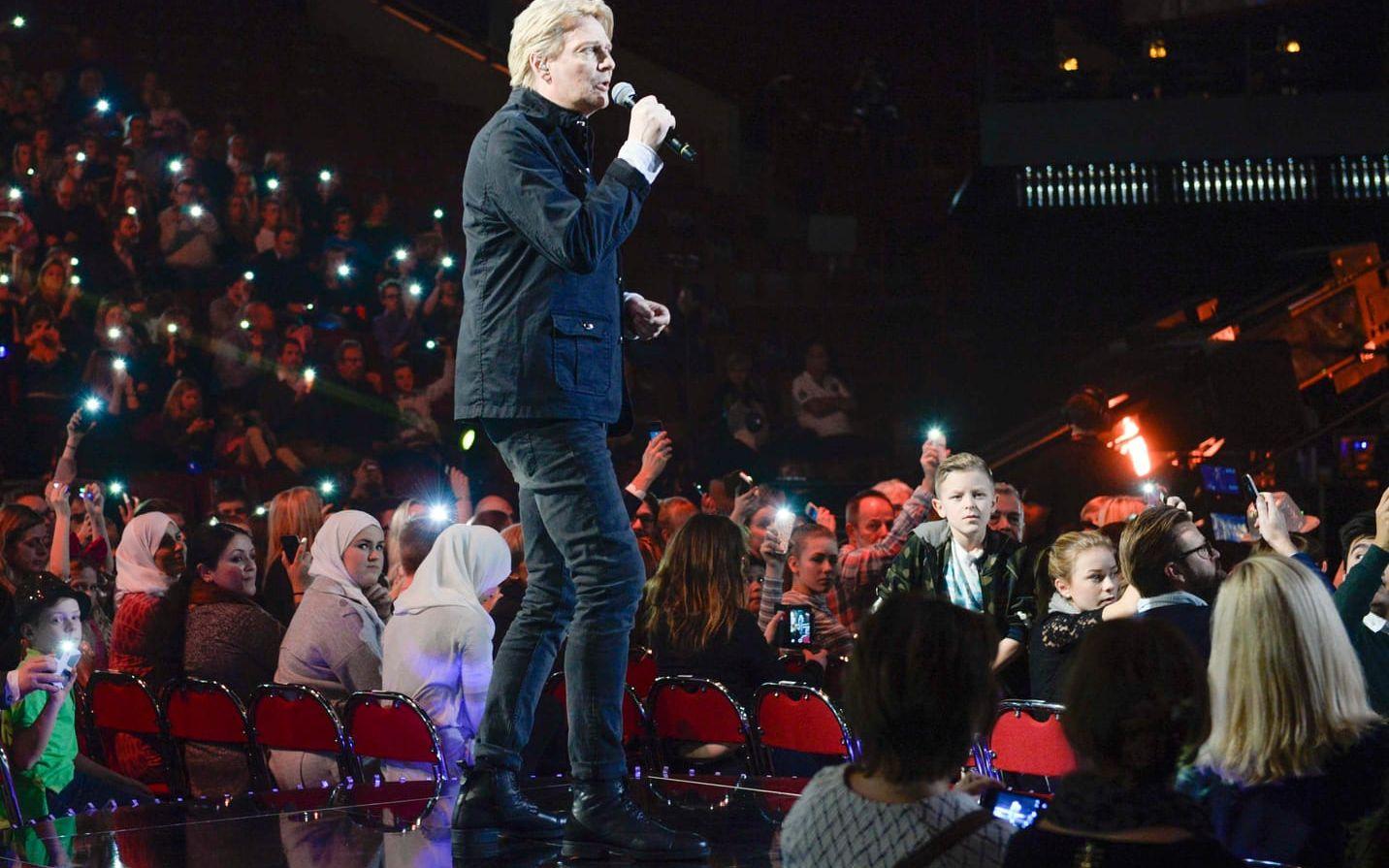 Tommy Nilsson tävlade i Melodifestivalen i år, ihop med Patrik Isaksson och Uno Svenningsson. Bild: Henrik Montgomery/TT