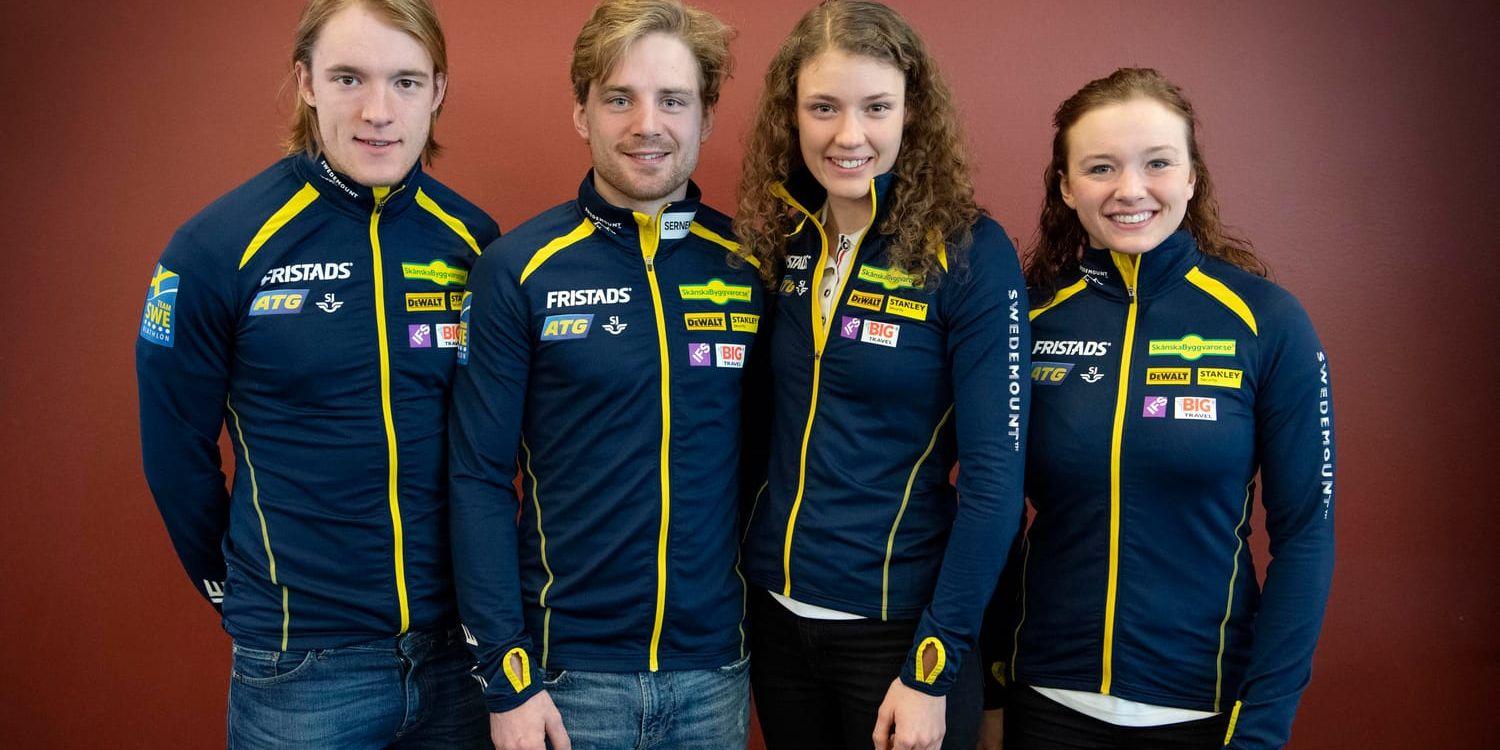Sebastian Samuelsson, Jesper Nelin, Hanna Öberg och Linn Persson kör för Sverige i VM:s mixedstafett.
