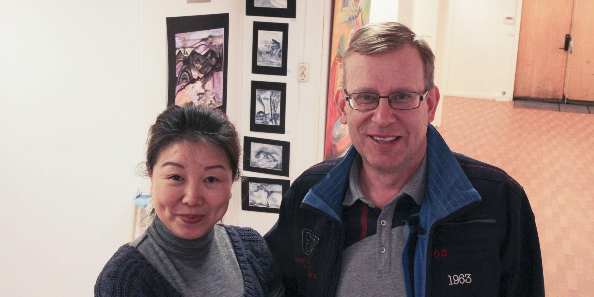 Vicky Ma och Jonny Nilsson driver Tofta konstgalleri.
