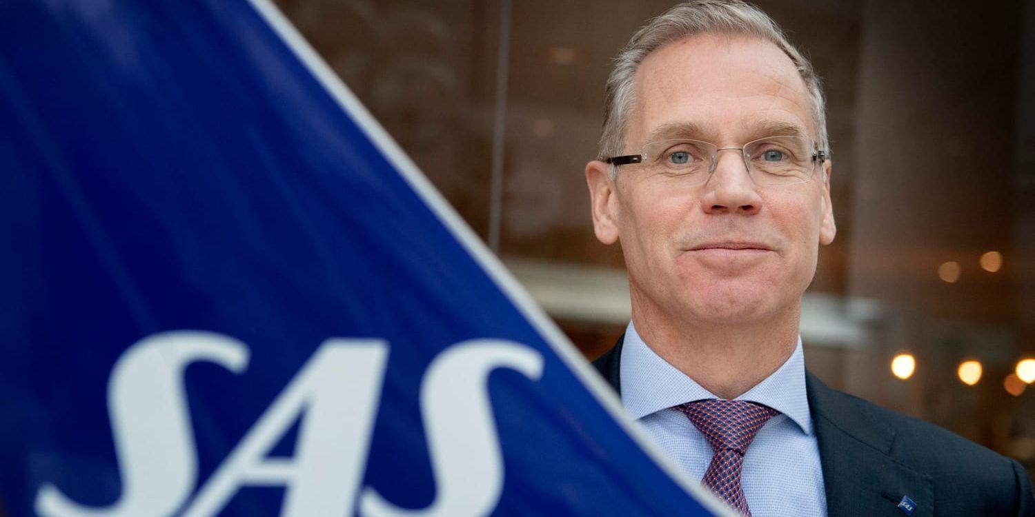 SAS vd Rickard Gustafson är nöjd med 2018. Under året flög 30 miljoner passagerare med SAS – ett rekord.
