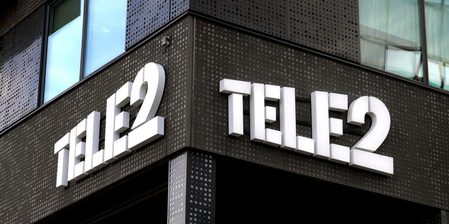 Nytt teletrassel för Tele2. Arkivbild.